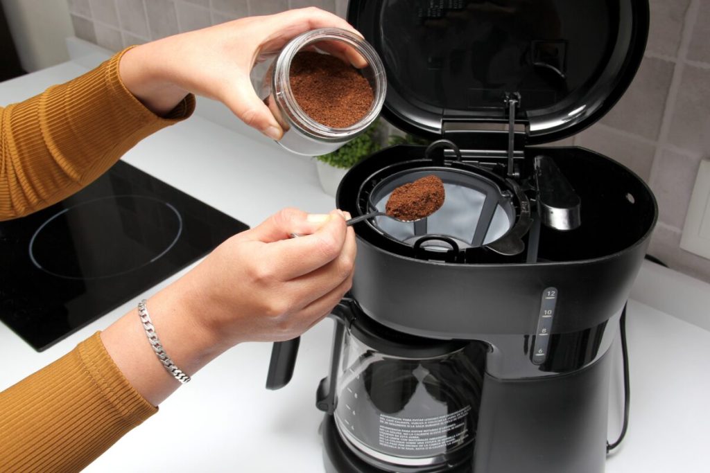 Cafe siendo preparado